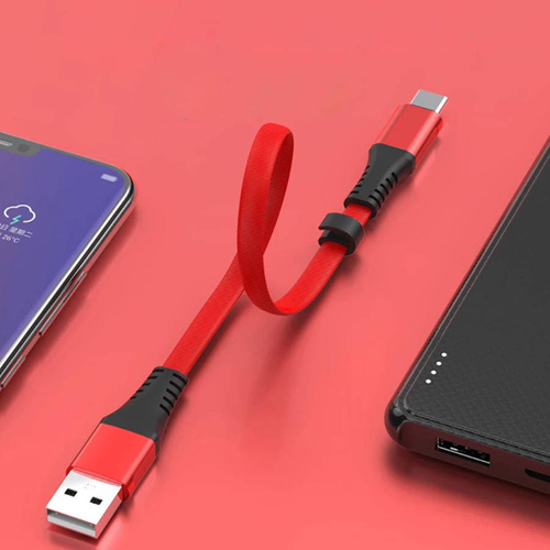 Krótki kabel USB - USB-C Quick Charge 3.0 | 30 cm | Transfer danych, Android Auto | UC-020-TPC