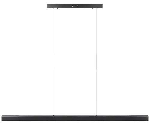 Nowoczesna prostokątna lampa wisząca | sterowanie pilotem | LED | czarna | SX41-120CM-48W-BK