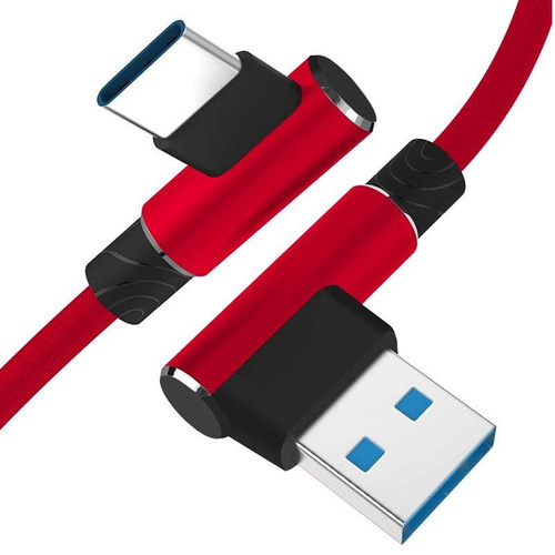 Type-C 1M | Kątowy kabel USB do ładowania telefonu | Quick Charge 3.0 2.4A | AM30