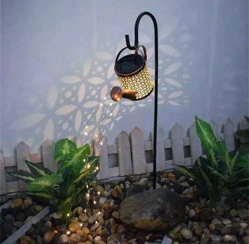 Ogrodowa lampa solarna LED Konewka | 95 cm, 600 mAh | FLD-17-W
