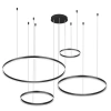 Wieloczęściowa Nowoczesna lampa wisząca | LED | Czarna | RLK-C04-120W-B