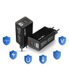 GAN | Szybka ładowarka sieciowa 65W z portami USB i USB-C PD 3.0 