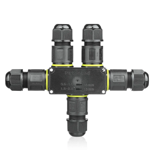 Hermetyczna mufa kablowa IP68 | Samozaciskowe złącze 3-pin 450V 24A do kabli 4–11 mm | M684-F