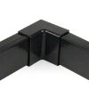 Łącznik kątowy wewnętrzny do maskownicy 40 × 20 mm | Nakładka narożna do listwy kablowej | Estetyczne połączenie pod kątem 90° | CDT-04-Black