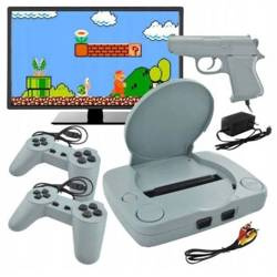 Konsola RV Retro | 16 wbudowanych gier 8-bit | 2 pady + pistolet | RS-70