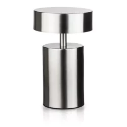 Bezprzewodowa lampka stołowa | Dotykowa lampka nocna z regulowaną barwą światła | Lampka GRZYBEK USB | HJA29-SILVER