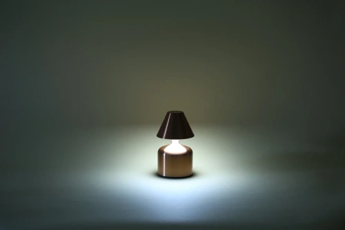 Lampka stołowa LED Grzybek | Bezprzewodowa lampka do hotelu, restauracji | Nocna lampka dotykowa | HJA42-GOLD