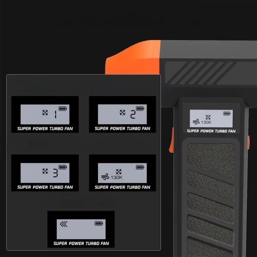 Elektryczna dmuchawa turbo 130000 RPM z akumulatorem 5000 mAh |FAN-P30-B+O
