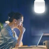 Lampka kempingowa LED, żarówka z haczykiem i akumulatorem | HWL-007