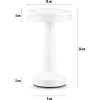 Bezprzewodowa lampka stołowa | Dotykowa lampka nocna z regulowaną barwą światła | Lampka USB | HJA14-WHITE