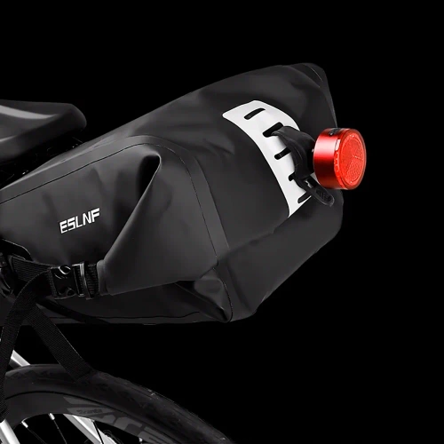 Wodoodporna torba rowerowa 10L | Sakwa bikepackingowa z odblaskami | Torba rowerowa pod siodełko |  BCB-004