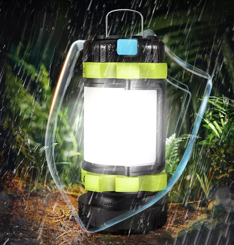 Wielofunkcyjna lampka kempingowa LED, latarka turystyczna z funkcją powerbanka | Czerwone światło | 6 trybów świecenia, 800lm, 3700mAh, do 20h pracy, IPX4 | HC-260