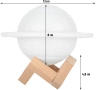 Lampka stołowa w kształcie Saturna | Lampka nocna z pilotem RGB | Lampka dziecięca zmieniająca kolor | XK-D13
