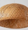 Naturalna lampa bambusowa | BOHO Pleciona | 38cm