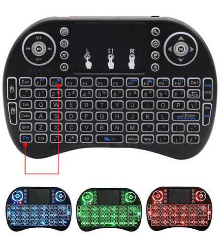 Podświetlania klawiatura bezprzewodowa z Touchpad | i8