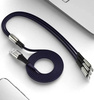3w1 1M | Wzmacniany kabel USB do telefonu 3w1 - Micro USB, Type-C, Lightning (iPhone) | UC-009