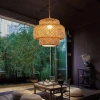 Ręcznie robiona lampa bambusowa wisząca | BOHO | Chiński żyrandol