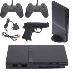 Retro konsola do gier TV | 2 pady + pistolet | 16 wbudowanych gier 8-bit | RS-79