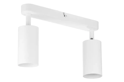 Dwupunktowa lampa sufitowa, reflektor ruchomy 2x GU10 biały | MS-GU10-2