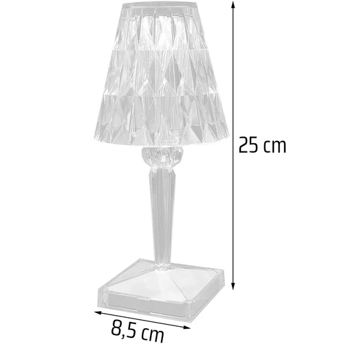 Kryształowa lampka nocna | Dotykowa lampka stołowa | Nowoczesna lampka LED | DTL-C03-WYN