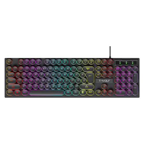 Zestaw gamingowy klawiatura i myszka, podświetlenie LED RGB, USB | TF270