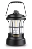 Lampka kempingowa LED w stylu retro z funkcją powerbanka | Płynna regulacja jasności i barwy | 3000mAh, 20-260lm, 5-120h, IPX6 | Czarna | MY-880