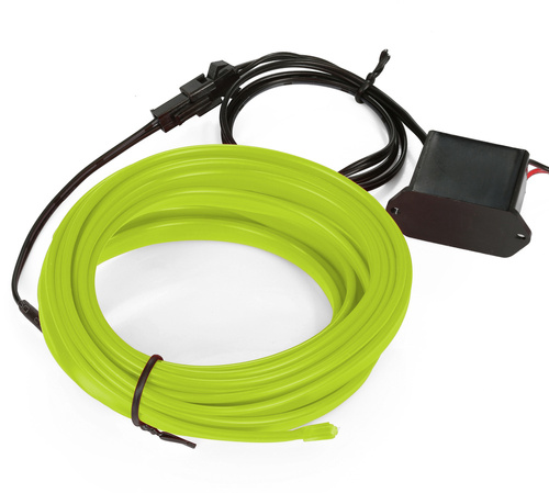 Zestaw El Wire Pomarańczowy 5M - Światłowód Ambient Light EL Wire z dołączonym inverterem 12V