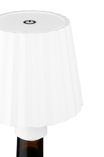 Lampka stołowa LED z wbudowanym akumulatorem | Lampka stołowa zakładana na butelkę | HJA47-WHITE