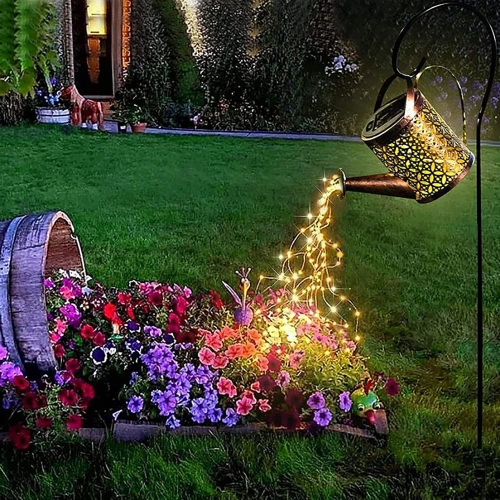 Ogrodowa lampa solarna LED Konewka | 95 cm, 600 mAh | FLD-17-W