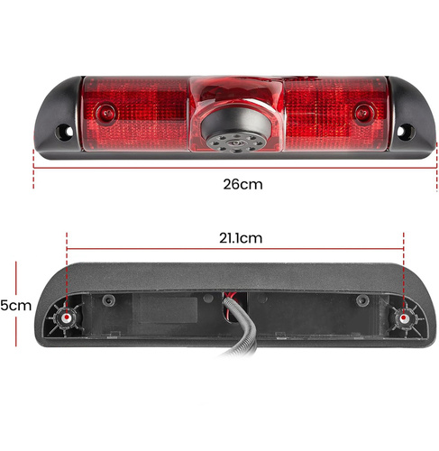 Dedykowana kamera cofania w lampie STOP | Pasująca do Fiat ducato, Citroen jumper, peugeot boxer