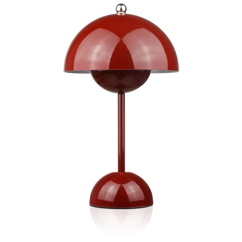 Stylowa lampka stołowa | Bezprzewodowa lampka nocna z trzema barwami świecenia | HJA27-1-RED