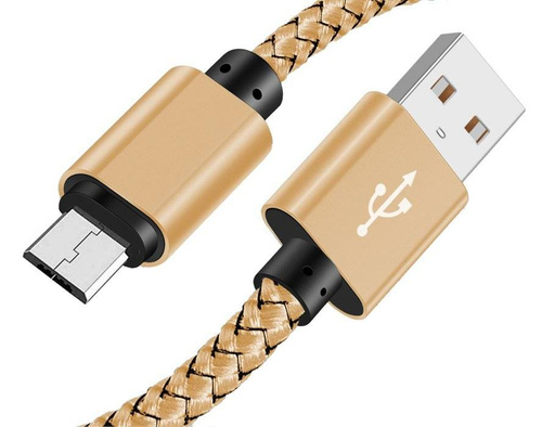 Micro USB 2M | Nylonowy kabel do telefonu Quick Charge 3.0 2A | C06