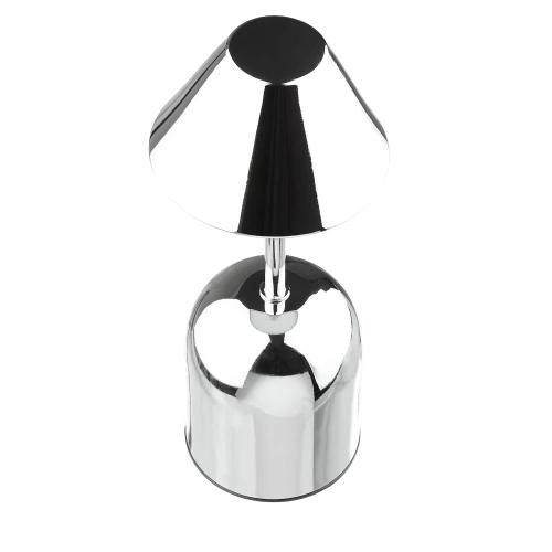 Bezprzewodowa lampka nocna z wbudowanym akumulatorem  2000 mAh | Nowoczesna lampka stołowa  z regulacją mocy oraz barwy świecenia | YG-D020-Silver