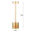 34 cm Lampa stołowa z wbudowanym akumulatorem | Lampa nocna z trzema barwami świecenia | Nastrojowa lampka do hotelu, restauracji | HJA28-ROSEGOLD-2