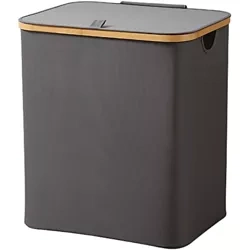 Kosz na pranie | Składany kosz na bieliznę | Materiałowy pojemnik na zabawki | Organizer na akcesoria | OCF-450-GREY