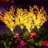 Kwiatek solarny | Ogrodowa lampa solarna LED Forsycja | 70 cm, 600 mAh | FLD-15-YELLOW