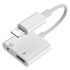 Przejściówka do iPhone Lightning - Jack + Lightning | Adapter audio do telefonu iPhone | UA-009