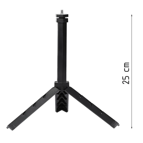 Lampa pierścieniowa LED 16 cm ze statywem 25 cm | Kompaktowy zestaw do makijażu, streamingu i fotografii |