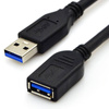 Przedłużacz USB 3.0 | wtyki męski + żeński | 2 metry | UE3.0-2M-Black