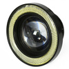 LED 640 | 2 szt - Komplet lamp przeciwmgielnych z wbudowanymi Ringami Angel Eyes LED DRL | okrągłe ø 64 mm