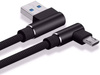 Micro-USB 1M | Kątowy kabel USB do ładowania telefonu | Quick Charge 3.0 2.4A | AM30