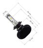 Zestaw żarówek LED HB5 9007 CSP 50W 8000 lm