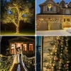Girlanda solarna, lampa ogrodowa wbijana | 200 diod LED, 20m | biały ciepły | FLD-200LED-WW