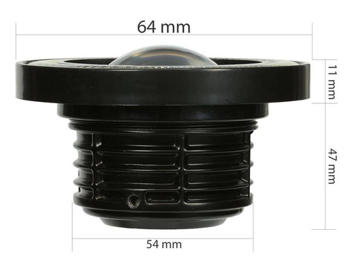 LED 640 | 2 szt - Komplet lamp przeciwmgielnych z wbudowanymi Ringami Angel Eyes LED DRL | okrągłe ø 64 mm