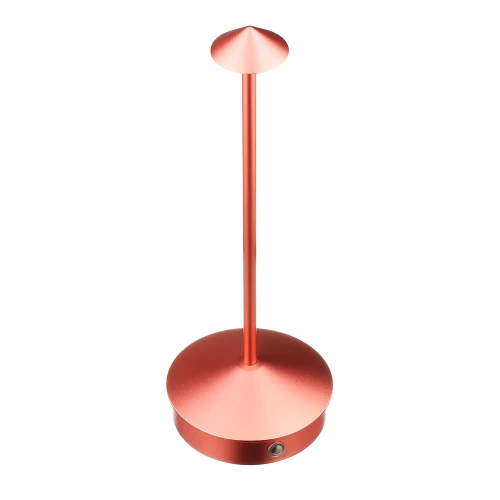 Lampa stołowa z wbudowanym akumulatorem | Lampa nocna z trzema barwami świecenia | Nastrojowa lampka do hotelu, restauracji | HJA32-ROSEGOLD