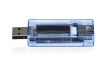 Woltomierz cyfrowy | Tester USB | Miernik napięcia oraz poboru prądu | Multifuncyjne urządzenie sprawdzające pojemność baterii | KWS-V20-BLUE