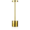 34 cm Lampa stołowa z wbudowanym akumulatorem | Lampa nocna z trzema barwami świecenia | Nastrojowa lampka do hotelu, restauracji | HJA28-GOLD-2
