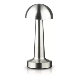 Bezprzewodowa lampka stołowa | Dotykowa lampka nocna z regulowaną barwą światła | Lampka GRZYBEK USB | HJA11-SILVER