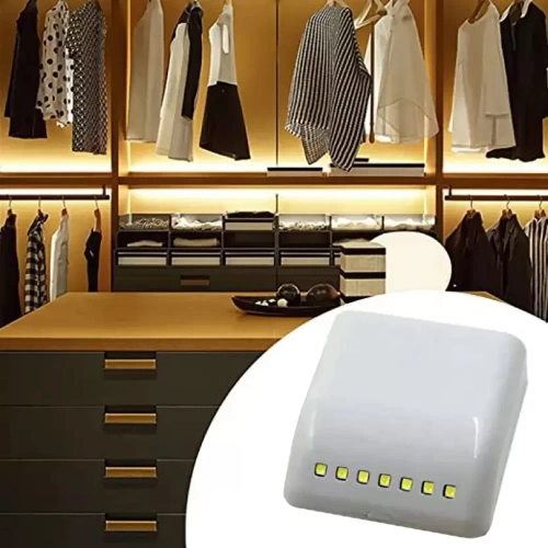 Lampka meblowa z czujnikiem ruchu | Lampa LED do szafy lub szuflady | Oświetlenie z czujnikiem zbliżeniowym | GY-30-WHITE
