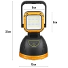 Latarka turystyczna LED | Latarka solarna z powerbankiem | Ruchoma lampka kempingowa | TG-GZ0241-B